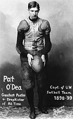 Pat O'Dea was a punter and fullback for Wisconsin Pat O'Dea.jpg