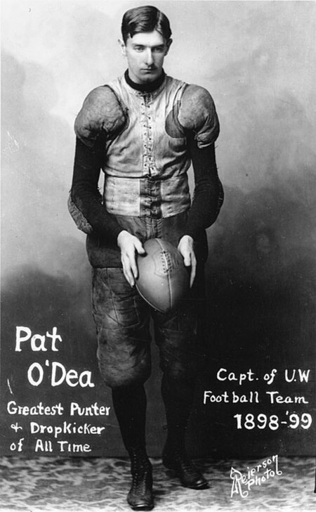 Pat "Kangaroo Kicker" O'Dea, here as captain of the 1898–99 team