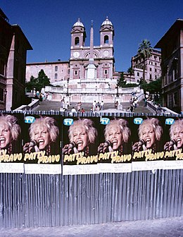 Patty Pravo sui manifesti nel 1986