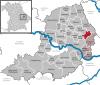 Placering af kommunen Perasdorf i Straubing-Bogen-distriktet