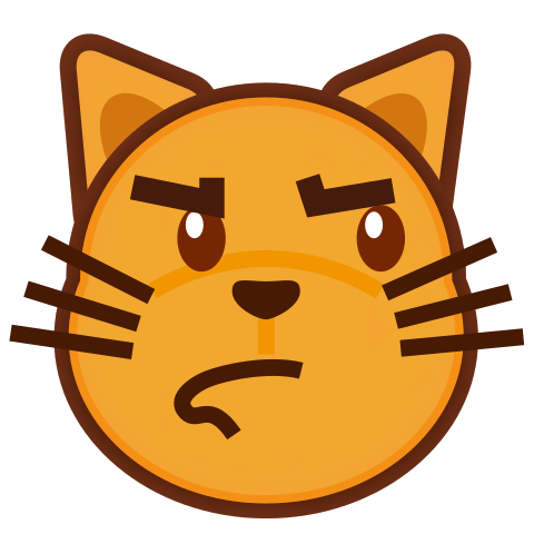 Grumpy Cat Cute Cat Clipart Orange Cat SVG Angry Cat PNG 