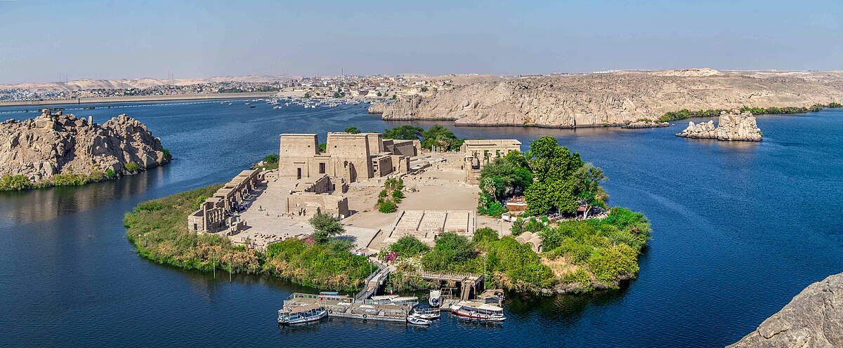 Philae island in Aswan, Egypt Photograph: Zakaria Rabia