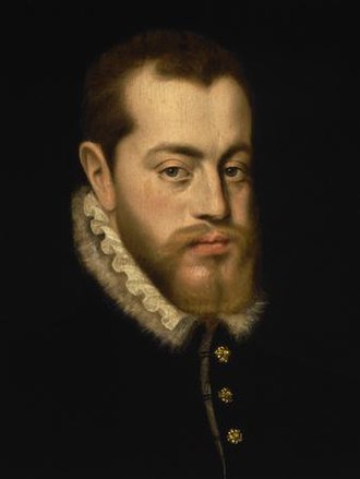 Philip, in the prime of his life, by Anthonis Mor Philip II of Spain by Antonio Moro.jpg