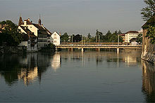 Modern Wengi bridge, the Roman bridge was north of this point.