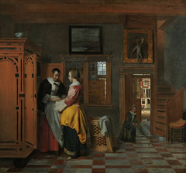 File:Pieter de Hooch - At the Linen Closet.jpg