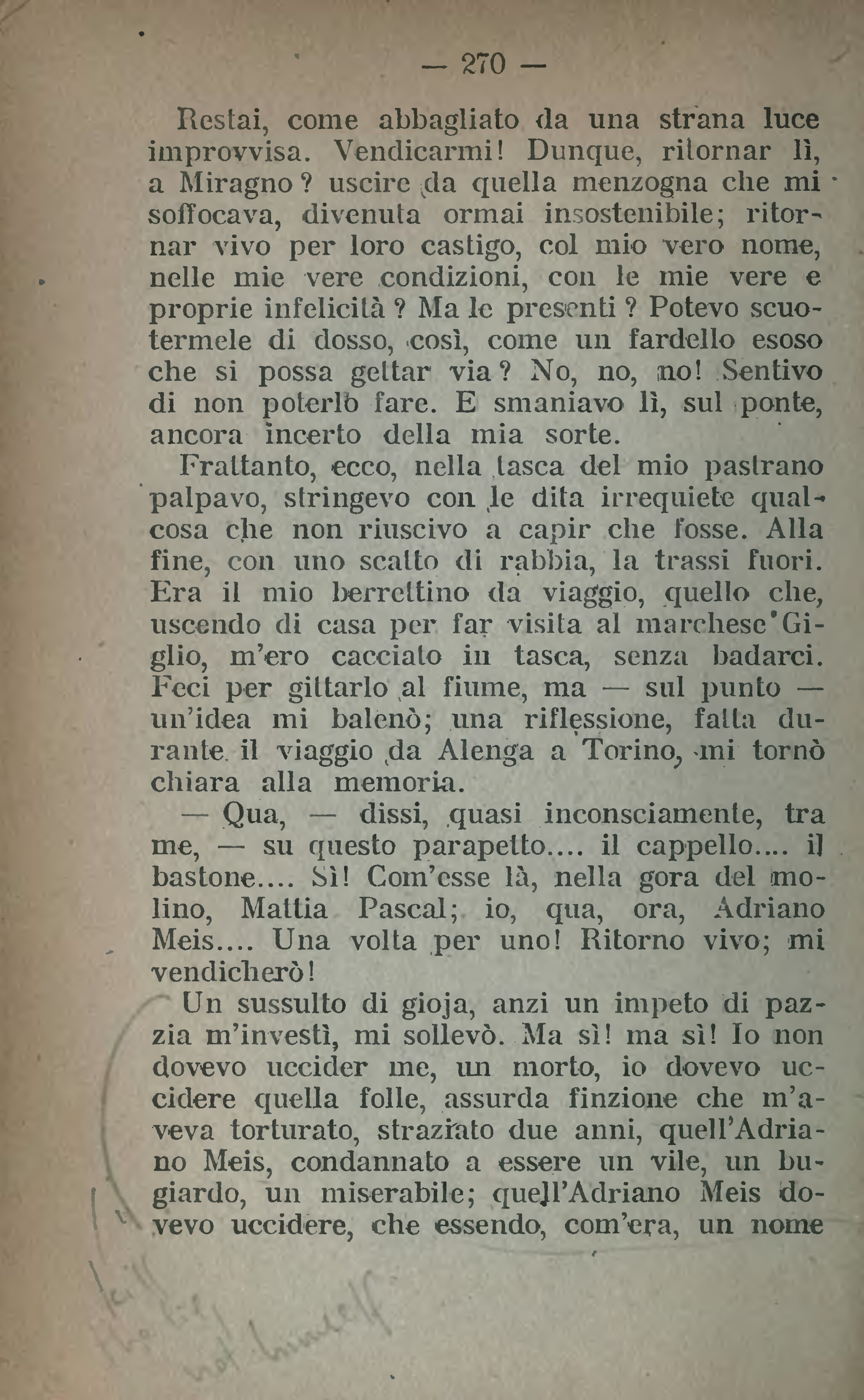 Pagina:Pirandello - Il fu Mattia Pascal, Milano (1919).djvu/280 - Wikisource