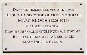 Paris roadsign named after Bloch