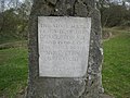 Plaque on the Clifton Goal