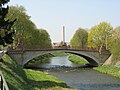 Stone arch bridge over the Elster (Gösselbrücke)