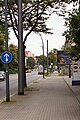 Dresden. Blick auf den Polandplatz Richtung Osten/stadtauswärts.