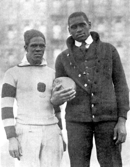 Pollard (left) and Paul Robeson in a photo from the March 1918 issue of The Crisis