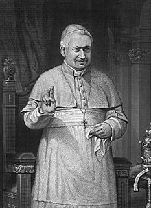 Pope Pius IX (1792-1878), beatified on 3 September 2000 by Pope John Paul II Pope Pius IX.jpg