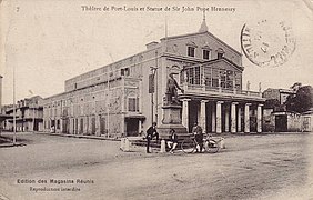 Le théâtre de Port-Louis entre 1900 et 1910.