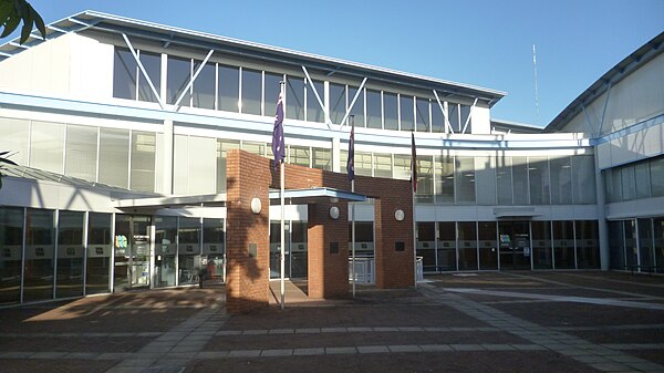 The Port Stephens Council chambers in Raymond Terrace, the council's centre of government