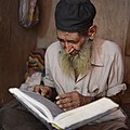 * Nomination potter reading Koran at his place By User:Gurdeepdali --Satdeep Gill 12:21, 19 June 2018 (UTC) * Promotion OK but should have a personality rights warning. --Peulle 12:36, 19 June 2018 (UTC)