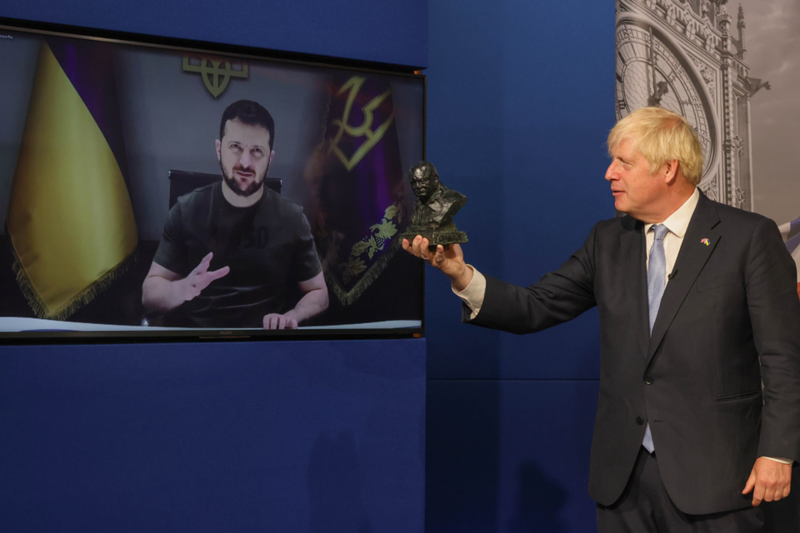 File:Prime Minister Boris Johnson's remarks as he presented President Zelenskyy with the Sir Winston Churchill Leadership Award.png