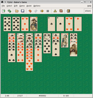 <span class="mw-page-title-main">Baker's Game</span> Patience or solitaire card game