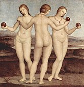 Three Graces circa 1504-1505. Chantilly, Musée Condé.