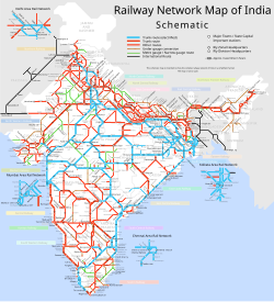 Järnvägskarta över Indien - Schematic.svg