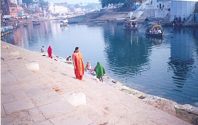 Pemandangan Ramghat di Chitrakoot