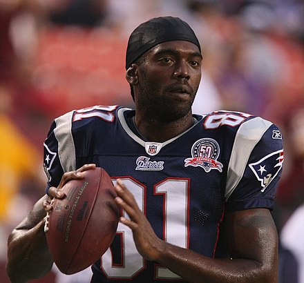 Randy Moss with the Patriots in 2009