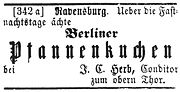 Thumbnail for File:Ravensburg Fastnacht 1861 Berliner Pfannkuchen.jpg