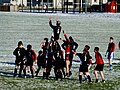 Fayl:Reaching high for the ball, Campsie Playing Fields - geograph.org.uk - 4309647.jpg üçün miniatür