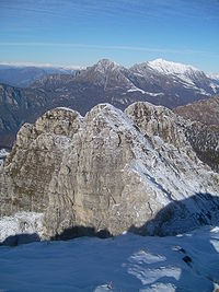 Monte Resegone, in the western part of the range Resegone summit ridge.JPG