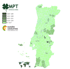 Resultado do MPT por concelho