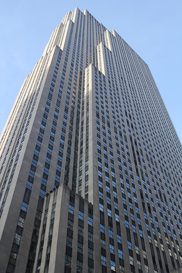 NBCUniversal's headquarters at the Comcast Building (30 Rockefeller Plaza) in New York City