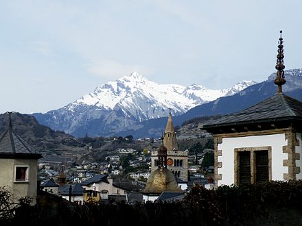 Haut de Cry mountain at the west side of Sion