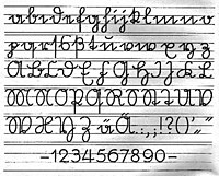 German Sütterlin script, from 1924