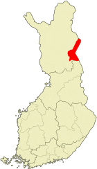 Lage von Salla in Finnland