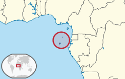 Localização de São Tomé e Príncipe