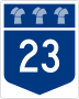 Highway 23 marker