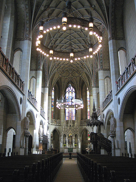 File:Schlosskirche Wittenberg inside.jpg