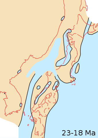 Japan during the Early Miocene