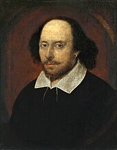 The Chandos portrait, believed to depict William Shakespeare Shakespeare.jpg