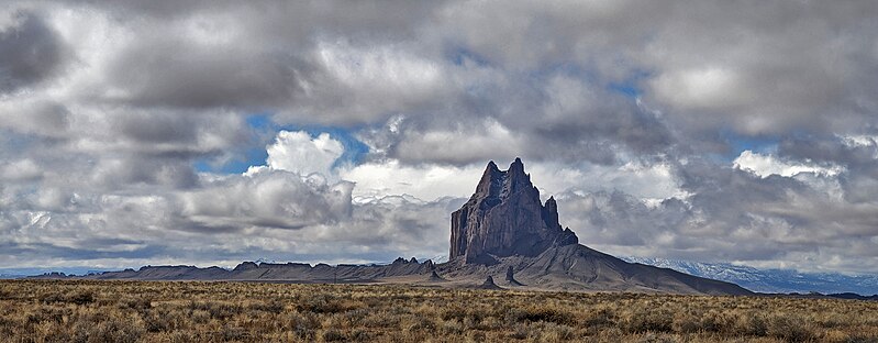 File:Shiprock NM viewed from the north.jpg