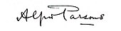 signature d'Alfred Parsons