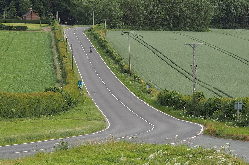 File:Solitary Motorcyclist on the A614 - geograph.org.uk - 5814408.jpg