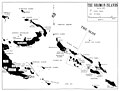 Map of the Solomon area with New Georgia highlighted.