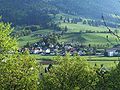 Sonceboz-Sombeval (BE, Suisse). Prise de vue depuis le nord.