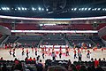 Cheerleaders at the Southern Methodist vs. Houston women's basketball 2019