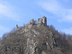 Starý hrad castle ruins as Orlok's dilapidated castle at the end of the film