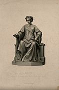 Statue of the goddess of medicine (Hygieia). Stipple engravi Wellcome V0007558.jpg