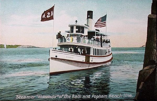 Popham Beach steamer, c. 1910