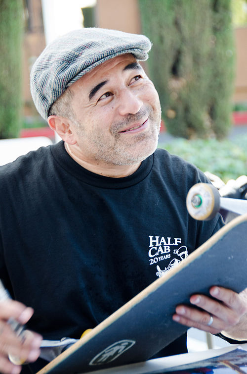 Caballero at Google's headquarters in Mountain View, California in 2012