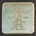 Stolperstein für Dr. Max Ichenhäuser (Aachener Straße 412)