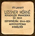 Stolperstein für Lessner Mórné - Mórné Lessner (Tapolca).jpg